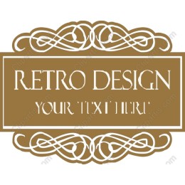 Retro Decorative with Customizable Text