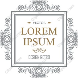 Elegant Retro Frame - Lorem Ipsum