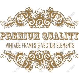 Premium Quality Vintage Frames & Elements