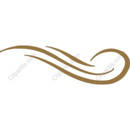 Elegant Golden Swirl Ornament
