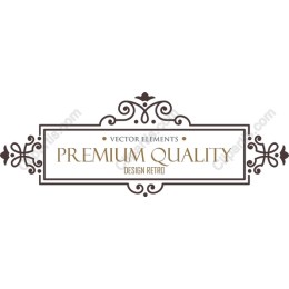 Premium Quality Badge - Retro Element