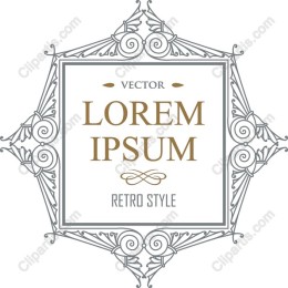 Retro Style Ornate Frame