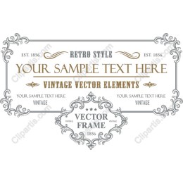 Elegant Vintage Frame - Customizable Retro