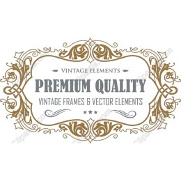 Premium Quality Vintage Frames & Elements