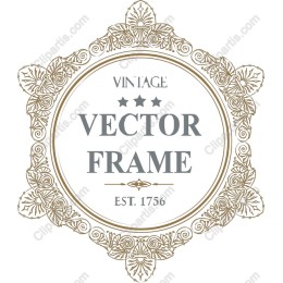 Vintage Frame - Elegant Floral