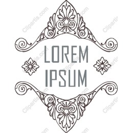 Elegant Ornate Frame with Typography