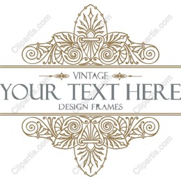 Vintage Decorative Frame for Elegant Projects