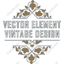 Vintage Floral Element