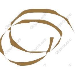 Elegant Gold Abstract Shape