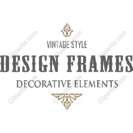 Vintage Style Frames - Decorative Elements