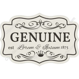 Vintage Genuine Label