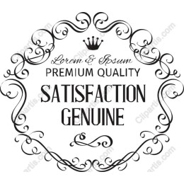 Premium Quality Satisfaction Genuine Badge