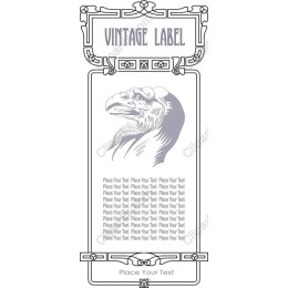 Vintage Label with Eagle