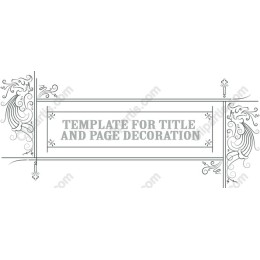 Template for Title and Page Decoration