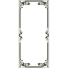 Elegant Floral Border Frame