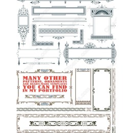 Ornamental and Cliparts Bundle - Elegant Border