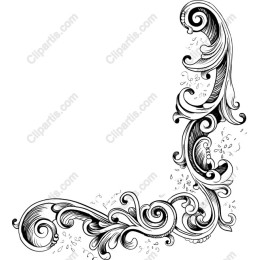 Elegant Floral Corner Ornament