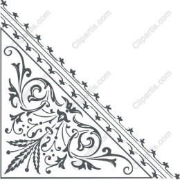 Elegant Floral Corner Ornament