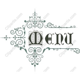 Vintage Menu