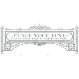 Ornamental Banner - Vintage Elegance Text Frame