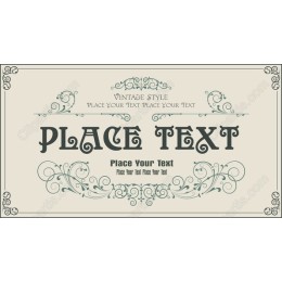 Vintage Elegance with Customizable Text