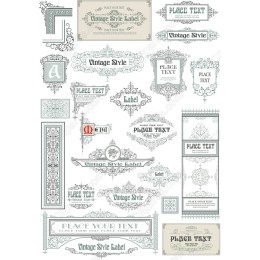 Vintage Style Labels Set