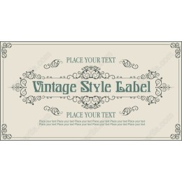 Vintage Style Label
