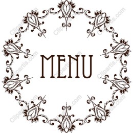 Vintage Floral Menu