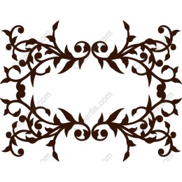 Elegant Floral Vine Border