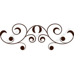 Elegant Brown Flourish