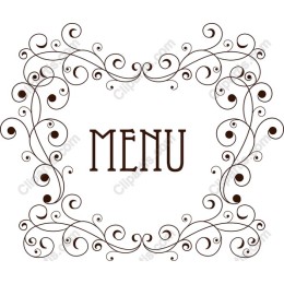 Elegant Menu Frame in and