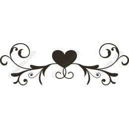 Elegant Heart Flourish
