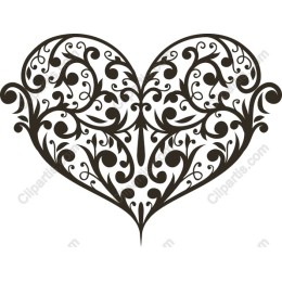Elegant Floral Heart