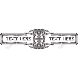 Art Deco Elegant Text Frame