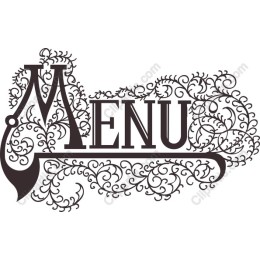Vintage Menu