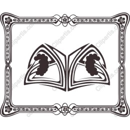 Elegant Open Book