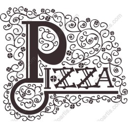 Elegant Pizza Typography