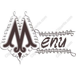 Elegant Vintage Menu