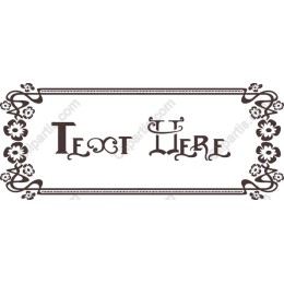Florally Framed Text Template