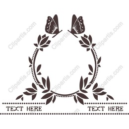 Elegant Butterfly Frame
