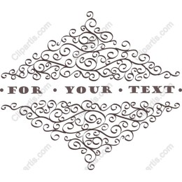 Elegant Ornate Frame for Custom Text