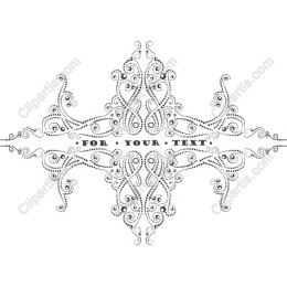 Elegant Ornate Decorative for Custom Text