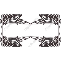 Elegant Wave Pattern Decorative Frame