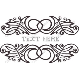 Elegant Swirl Decorative with Custom Text Space