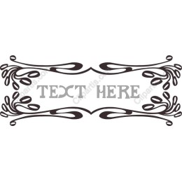 Elegant Decorative Frame with Custom Text Space