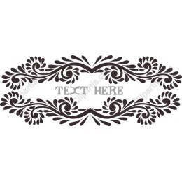 Elegant Ornamental Border with Customizable Text Area