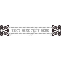 Elegant Decorative Banner - Customizable Text
