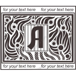 Monogram Elegance: Decorative Letter A
