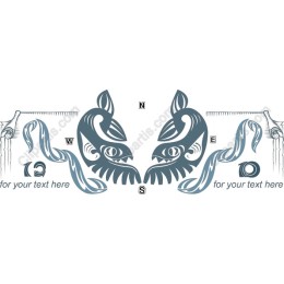 Symmetrical Fish Decorative