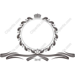 Elegant Royal Frame with Crown